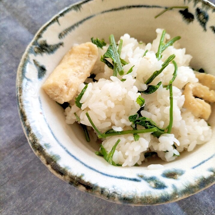 木の芽(アケビの芽)の混ぜご飯♩